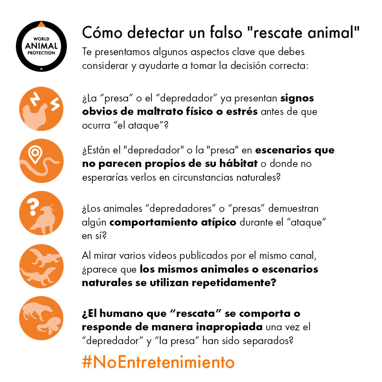falso rescate animal