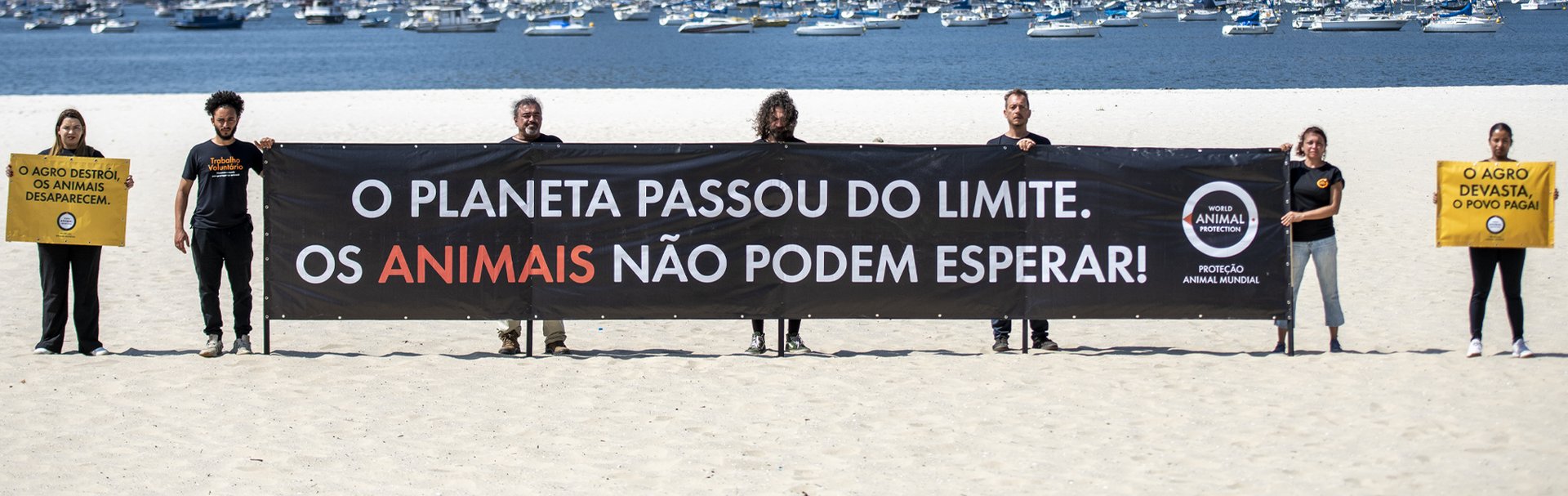 A peaceful protest during Rio Climate Action Week & COP30