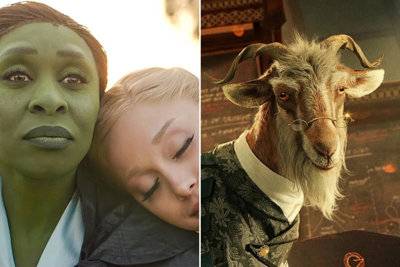 En la imagen Elphaba, Glinda y el Dr. Dillamond, personajes del musical Wicked.